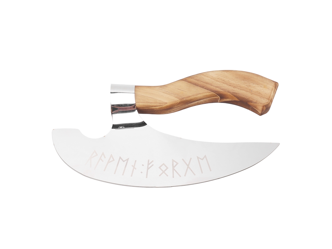 Adaga De Pizza Viking Aço Inoxidável Com Cesto De Pinho