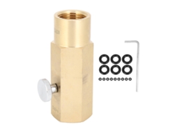 Conector de válvula de inflação de dióxido de carbono para equipamentos de fabricação de cerveja, adaptador de latão TR21-4 para CGA320