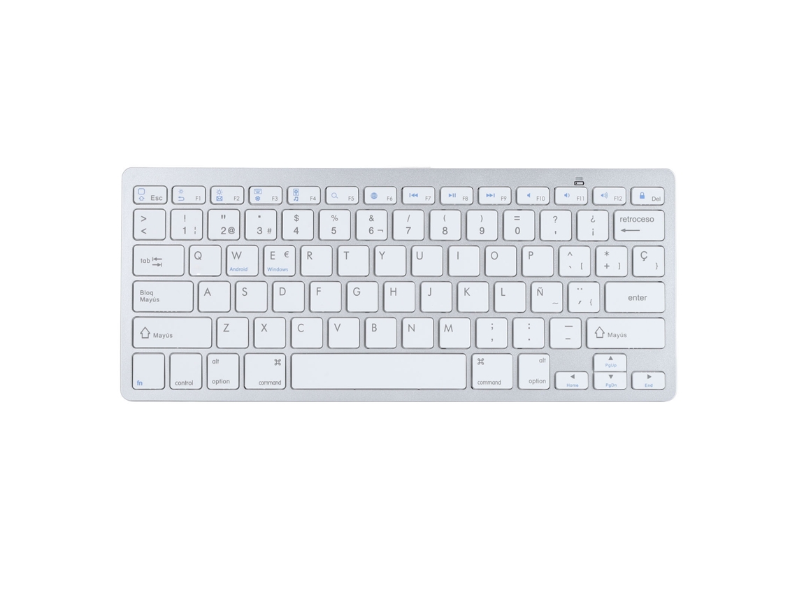Teclado Sem Fio Bluetooth Espanhol Com 78 Teclas