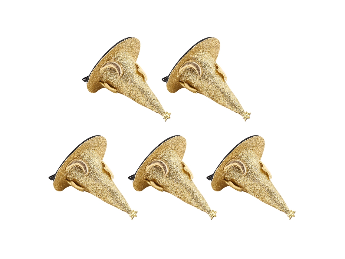 Pins Mini Cute de Chapéu de Bruxa para Halloween 5pcs