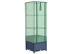 Raised Bed, Raised Beds Vidaxl Cinzeto Polipropileno (40 X 40 X 139 Cm)