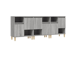 Sideboard, Sideboards Vidaxl Cinzeto Madeira Processada (n/a)