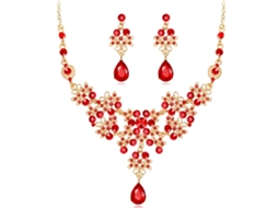 Bijuterias Brilhante E Pendente Set