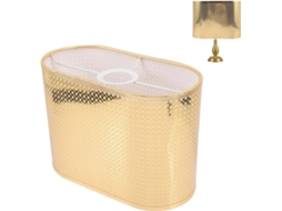 Abajur de Mesa em Tecido Dourado, Proteção para os Olhos e Ambiente Aconchegante, Estrutura Simples, Adequado SFUSHOS