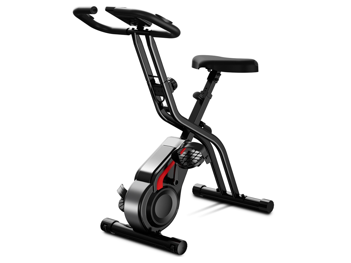 Bicicleta de fitness Robore CBX10 con resistencia magnética silenciosa, asiento ajustable y cómodo, monitor LCD, soporta hasta 136 kg.