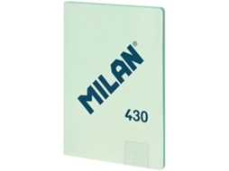 Caderno Colado Milan Papel Quadrado 48 Folhas A4 Série 1918 Verde Brilvibera