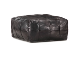 Pouffe, Pouffes Vidaxl Preto Couro (n/a)