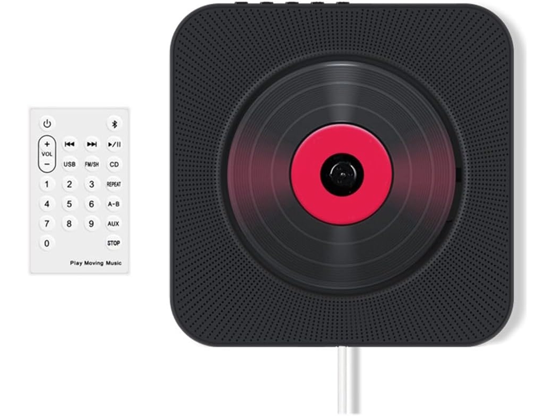 Leitor Cd Portátil Com Bluetooth, Reprodutor De Áudio Compacto Para Carro/viagens, De Doméstico Com