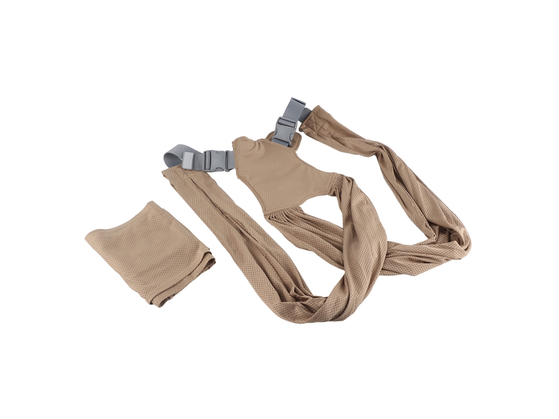 Mali transportador de Bebê Ajustável Malha Respirável Design M para Recém nascido Até 44lbs Khaki