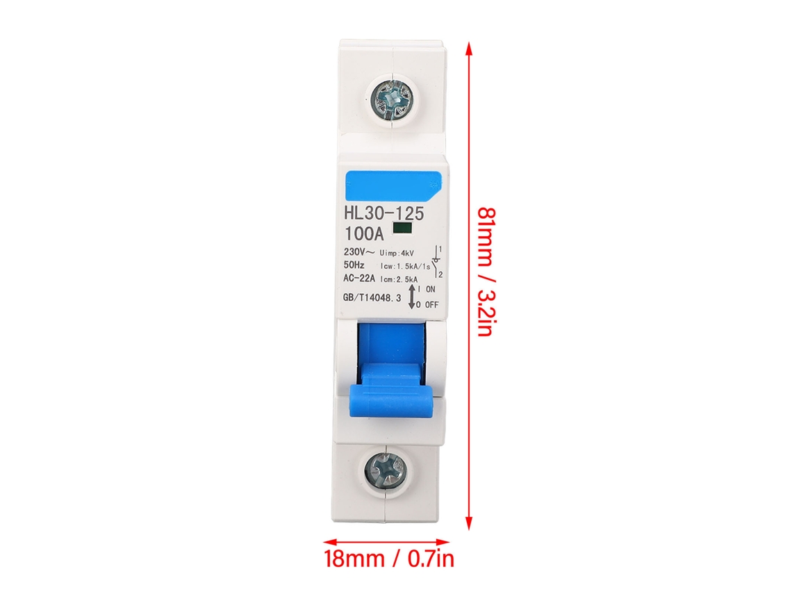 Laxiscreed Interruptor 1p 100a Com Desvio Para Uso Doméstico E Escritório