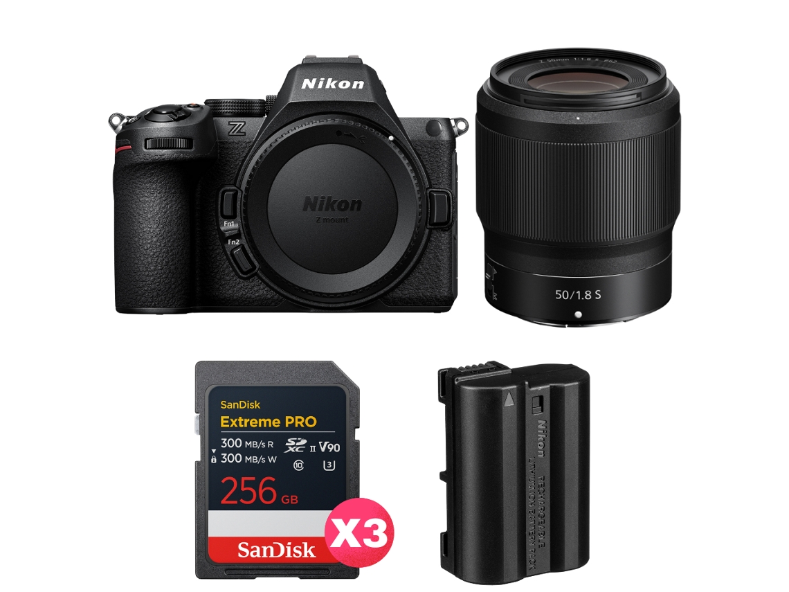 Z5 Ii + 50mm F/1.8 S + 3 Sandisk 256gb Extreme Pro Uhs ii Sdxc + Nikon En el15c + Ebook “20 Dicas para Fotos Que Impressionam” NIKON