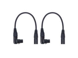 Aetheria cabo de Extensão Xlr Microfone 90 Graus Fêmea para Macho 3 Pinos 0.30m/1.0ft Estúdio Gravção