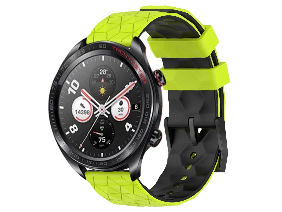 Pulseira De Silicone Bicolor Com Estampa De Futebol Para Relógio For Honor Watch Dream De 22 Mm