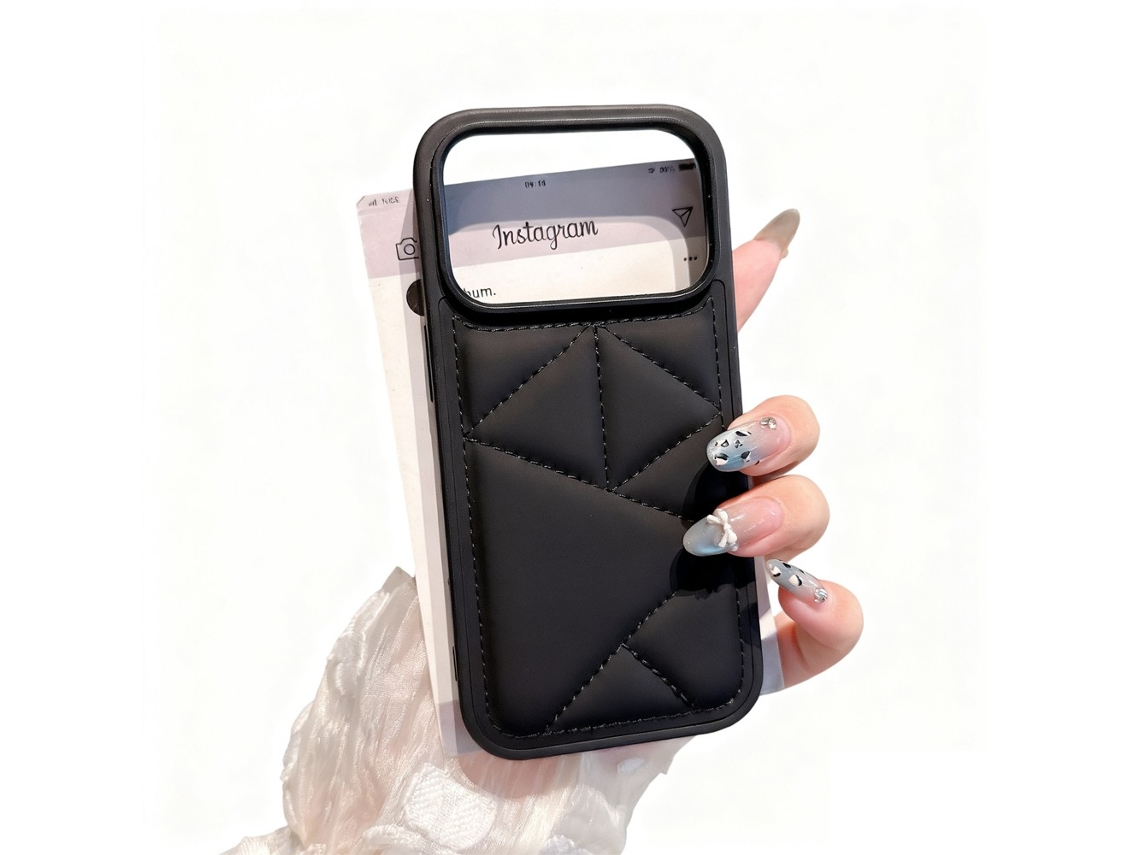 Capa De Couro Triangular Anti-queda Adequada Para Iphone 17.