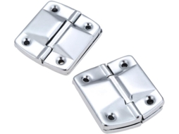2 Dobradiças De Metal Para Suporte Portas, Janelas, Armários E Malas 51x 47mm