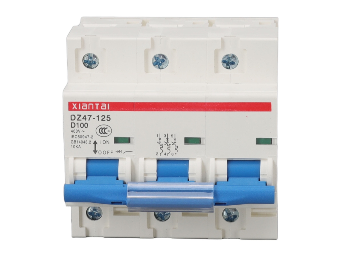 Disjuntor Mini 3P 100A 400V Proteção Sobrecarga e Curto Circuito Casa e Indústria S/MARCA