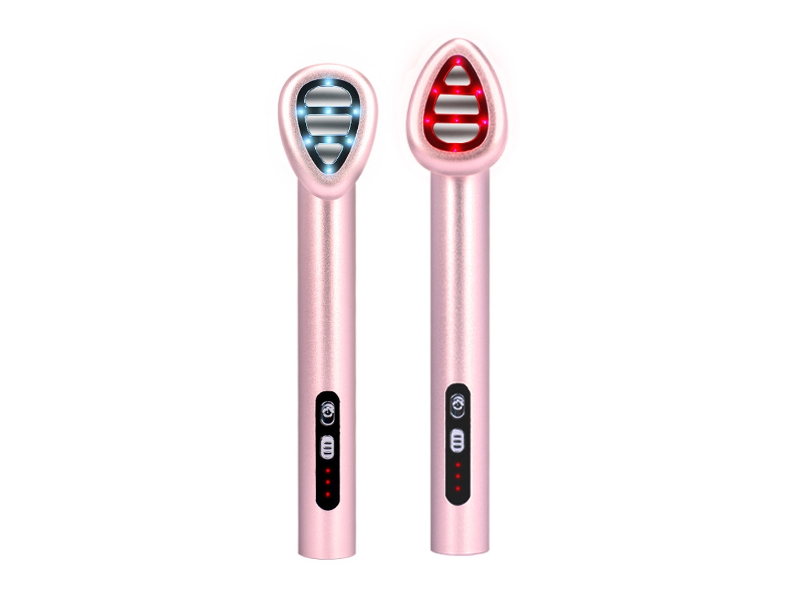 7 Cores Com Microcorrente, Varinha Portátil Para Rosto/pescoço (rosa)