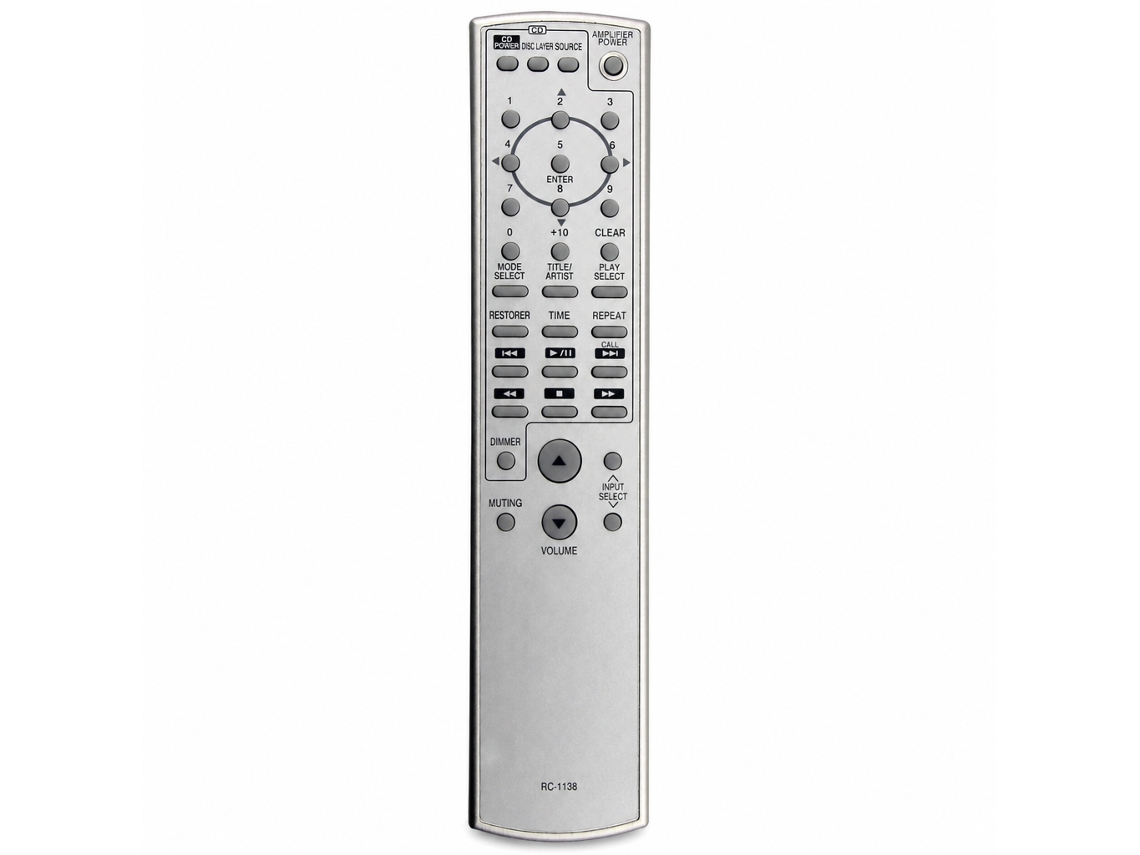 Comando Remoto Para Amplificador E Leitor Denon, Compatível Com Rc-1138_dae