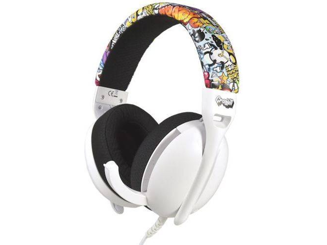 Auscultadores Gaming INDECA Wired Stereo (Multiplataforma - Graffiti)