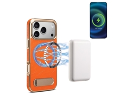 Capa Denior Para Iphone 17 Pro Magsafe A251 Com Acabamento Eletrogalvanizado - Laranja
