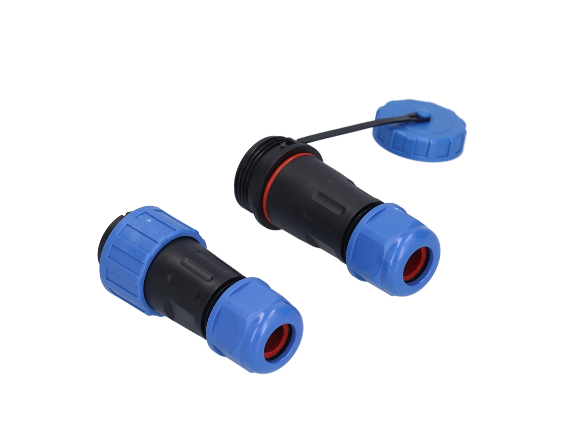 Conector Avião Ip68 À Prova D'água Sem Solda 2 Núcleos