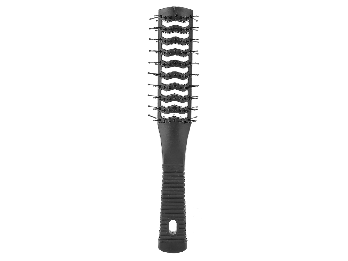 Anti static Anti tangle Double Sided Massage Comb For Salon Hairstyling Black