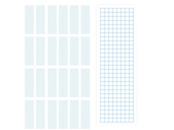 Quadro Organizador De Fitas Washi Plástico Kichvoe, Design Quadrado Arredondado, 80 Peças Para Fácil Categorização Em