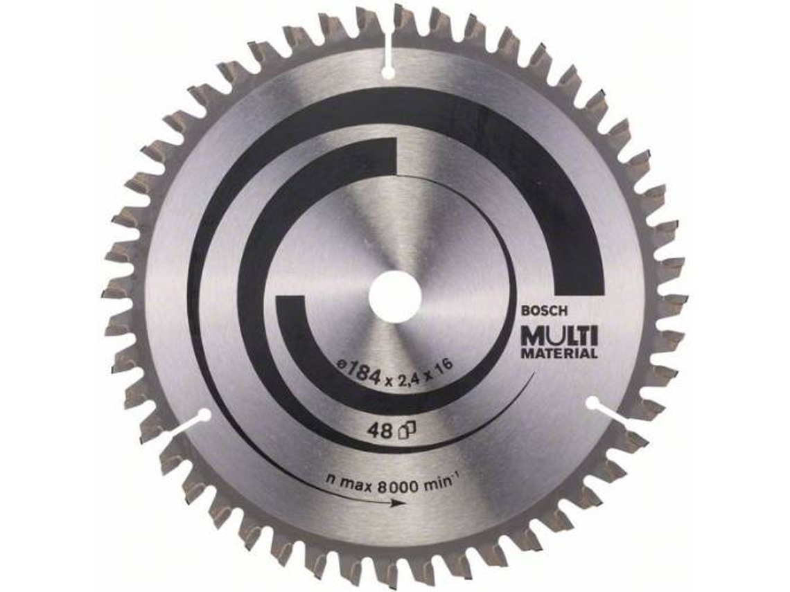 Disco de Serra Circular BOSCH Multi Material 184x16x2.4 mm - 48