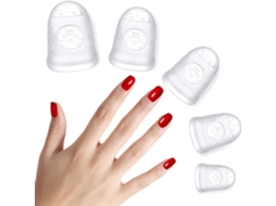 Conjunto de 8 Protetores de Dedo para Guitarra, Feitos de Silicone Antiderrapante AQUAFORGE