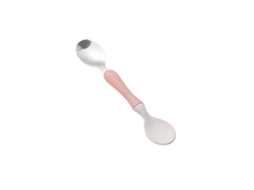 Fork De Aço Inoxidável E Colher, Utensílios De Alimentação Automática Com Design De Personagens Lúdicos Para Crianças Pequenas E Bebês