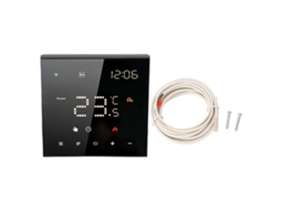 Termostato inteligente ME82 led touchscreen controle app aquecimento piso elétrico preto
