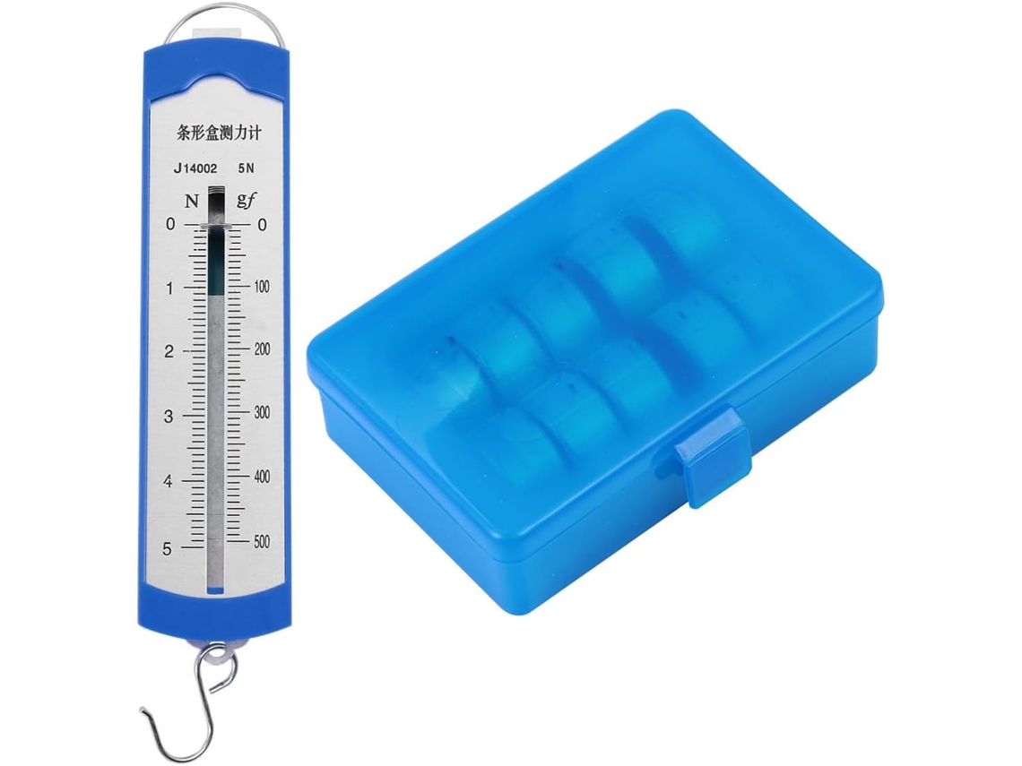 Medidor De Força Alta Precisão 5 Newton, Plástico Azul E Metal, 11