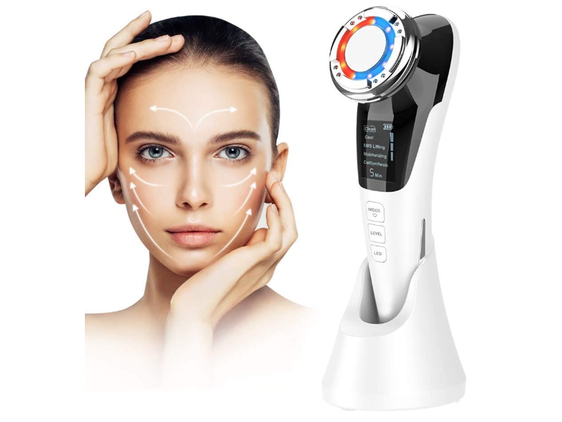 Dispositivo de Beleza Dispositivo Facial Antirrugas Dispositivo Multifuncional Antienvelhecimento Facial 5 em 1 com Ems e Quente Frio e Branco DREAM5