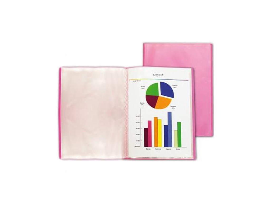 Capa Catálogo Liderpapel A4 Com 30 Bolsas Vermelho