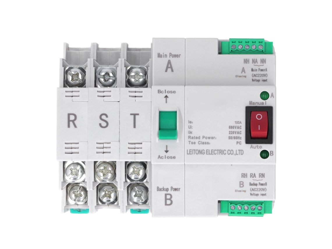Interruptor de Transferência Automática 3P 100A 400V para Fábricas e Granjas S/MARCA