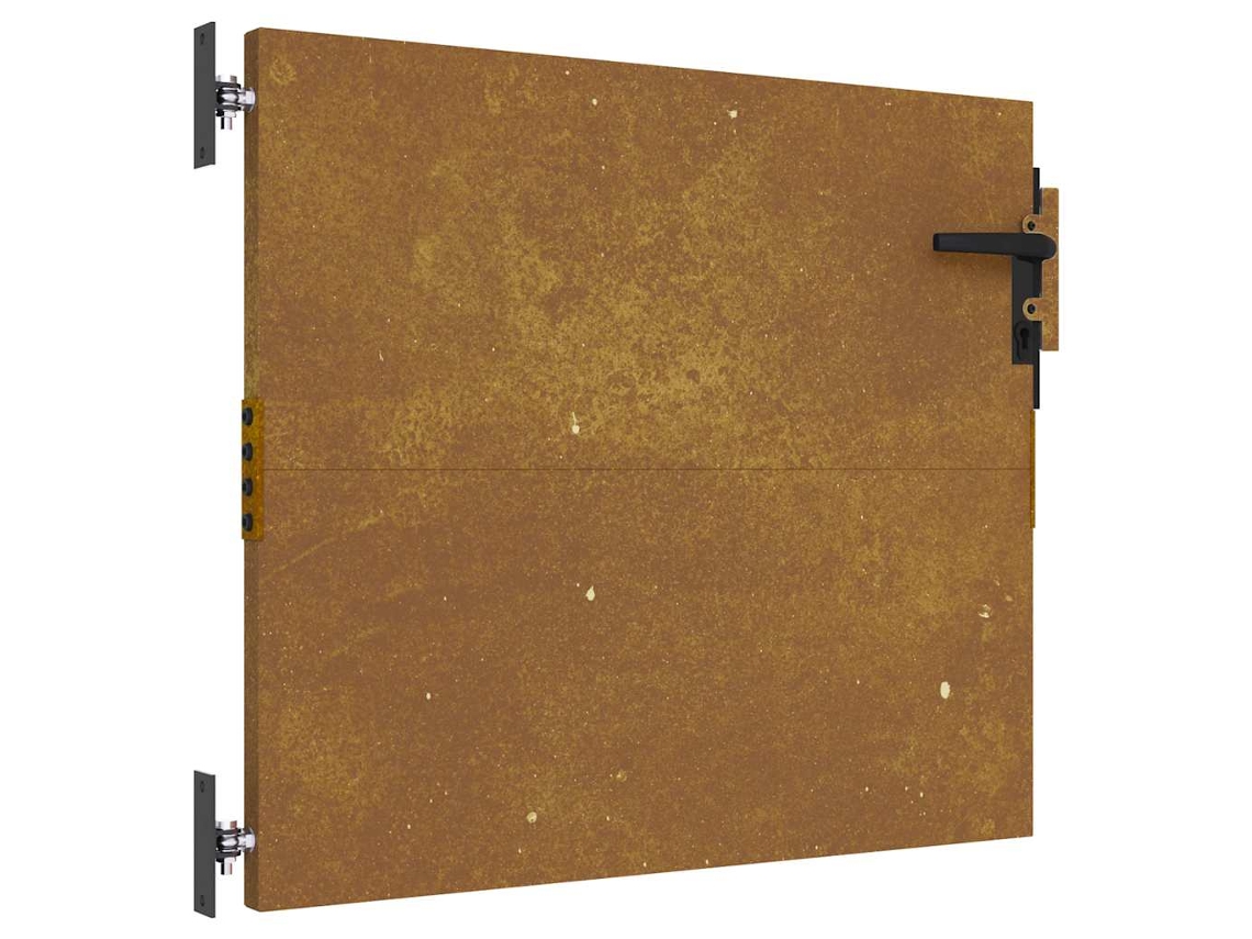Garden Gate, Garden Gates Vidaxl Marrom Aço (85 X 100 Cm)