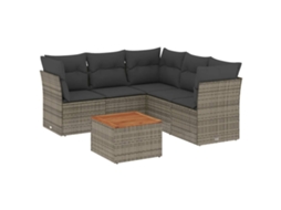 Garden Sofa Set, Garden Sofa Sets Vidaxl Cinzeto Rattan / Vime (n/a)