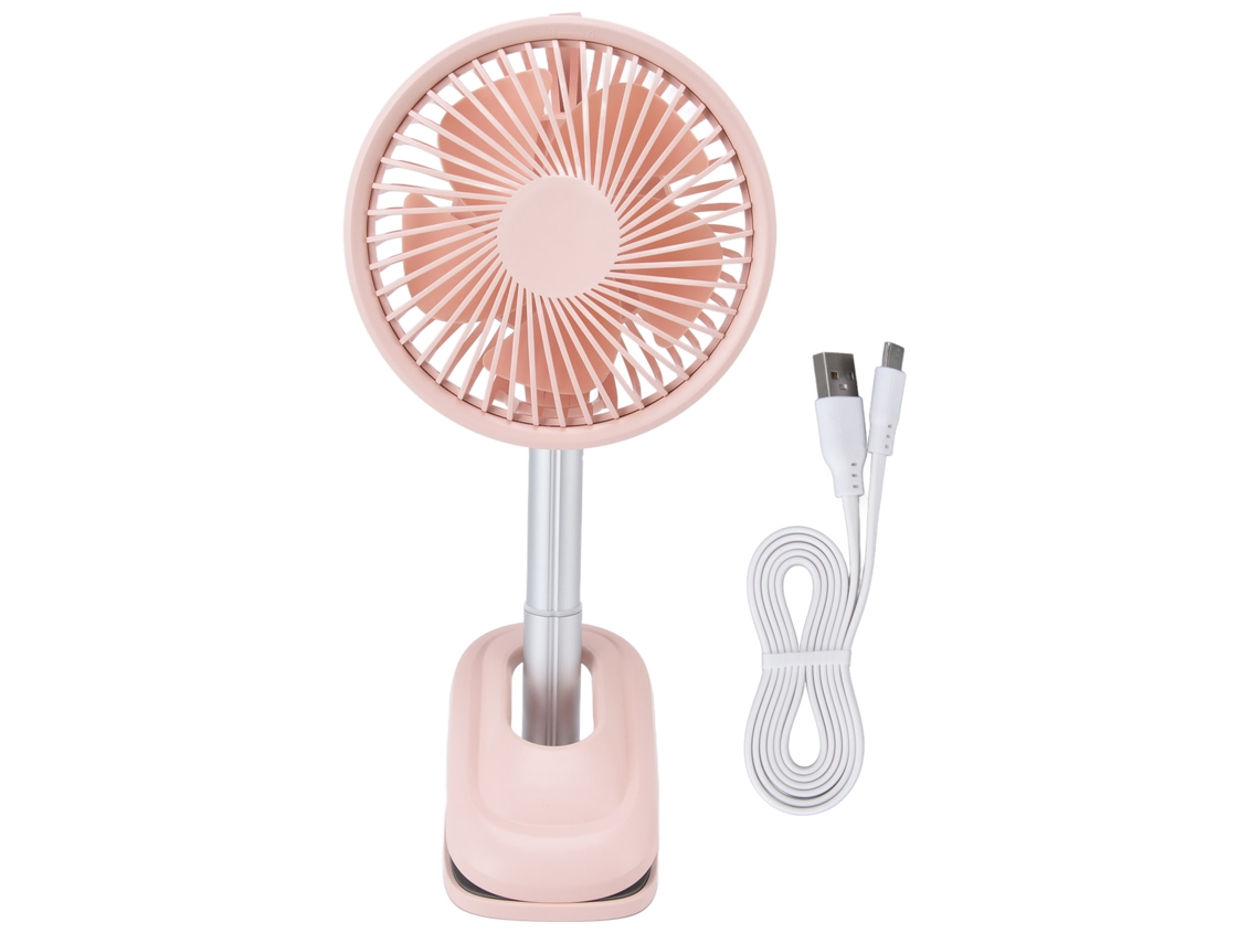 Ventilador Portátil Laxiscreed De Clip Usb Com Rotação De 360° E Oscilação Automática