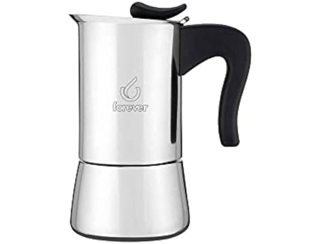 Máquina de Café com 4 Xícaras de Aço Inoxidável KAUFGUT 121312