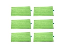 Compatível com Aspirador de Pó Kobold Sp600 Mf600, Peças de Reposição, Acessórios, Esfregão Lavável para Uso Seco e Úmido, 6 BRILVIBERA