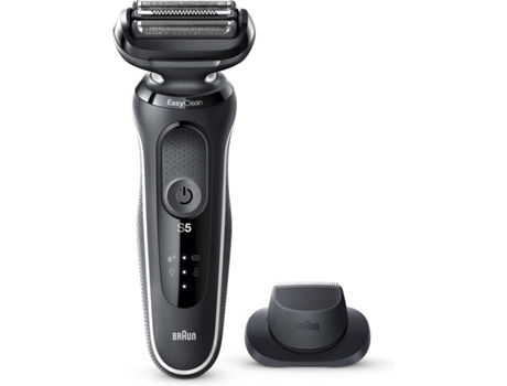 Máquina de Barbear BRAUN 50-W1200S Easy Clean (Autonomia 50 min - Bateria)
