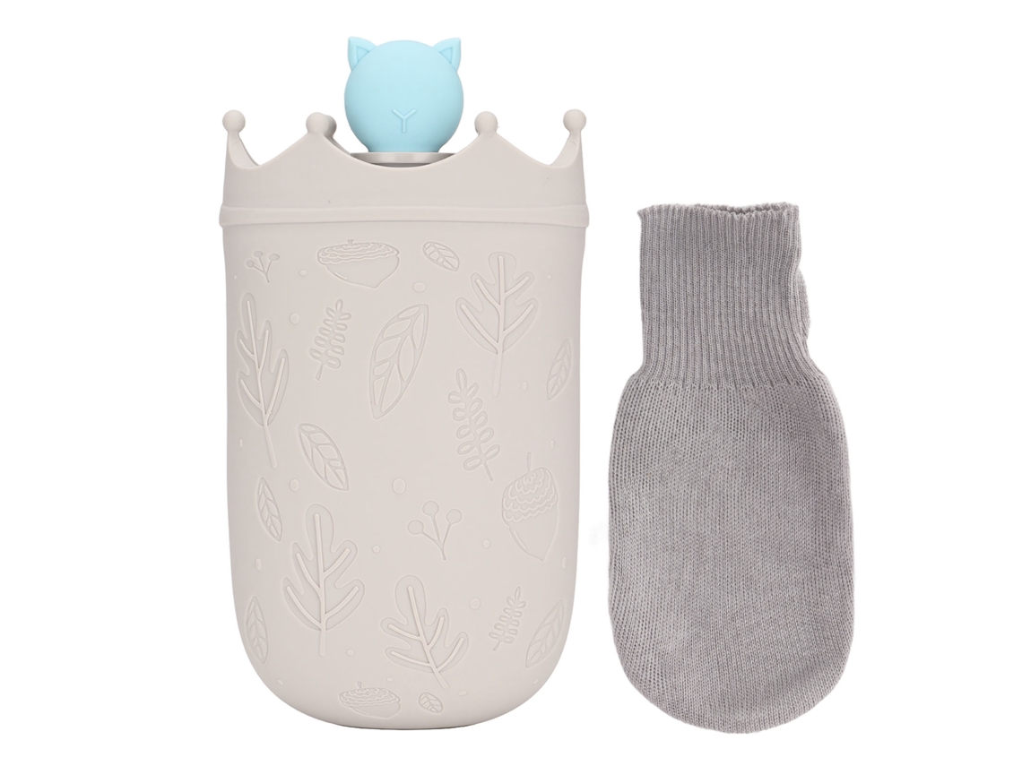 2026zentro-saco De Água Quente De Silicone De Grau Alimentar Reciclável Com Isolação 3-5h Para Alivio De Dor E Mãos Quentes Cinza