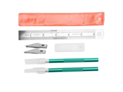 Set De Facas Exacto Com 20 Lâminas Para Manualidades Diy Arte Decoupage Ferramenta De Gravura Verde