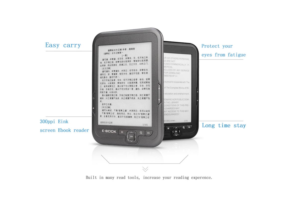 E-reader Com Tela De Tinta De Alta Definiçã