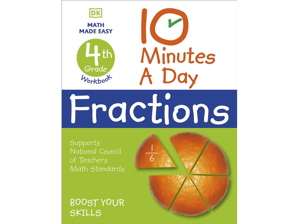 Livro 10 Minutes A Day Fractions, 4Th Grade de Dk (Inglês)
