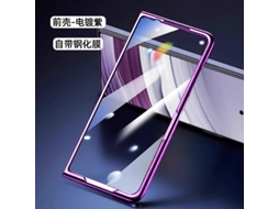 (honor Magic V5 Roxo Eletroplado) Capa Frontal De Privacidade Com Película Integrada