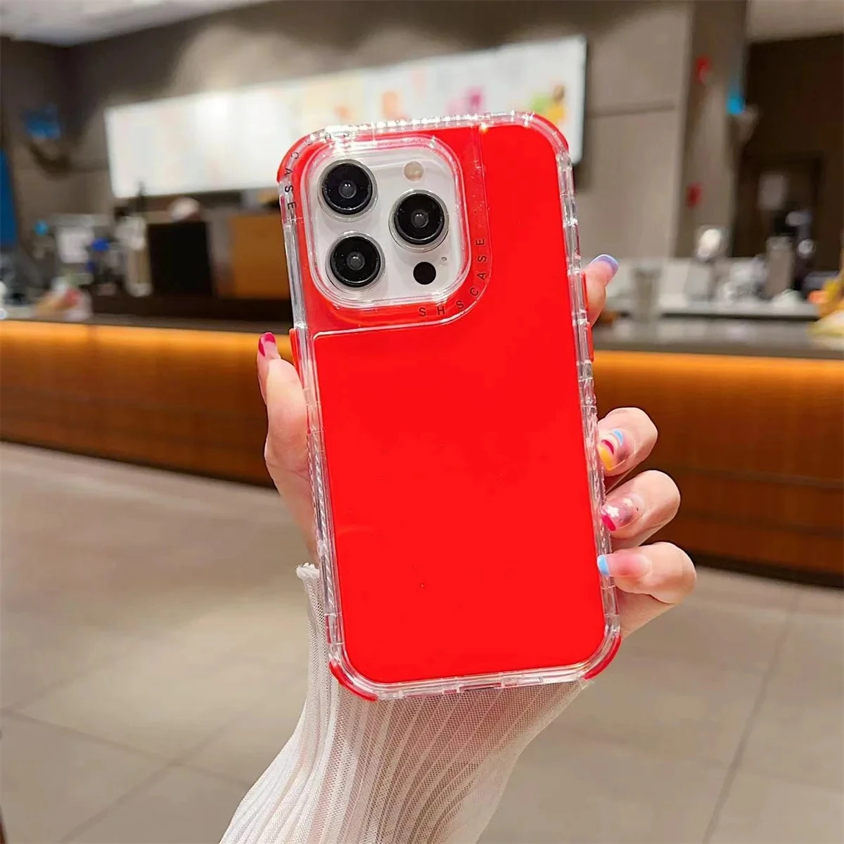 (vermelho, Iphone 16 Pro Max) Capa 3 Em 1 Para Iphone, Com Proteção Contra Quedas De Nível Militar.