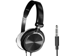 Fones De Ouvido Supra Auriculares Com Fio 3, 5mm E Microfone Fones De Ouvido Dobráveis Com Som Estéreo Graves Potentes