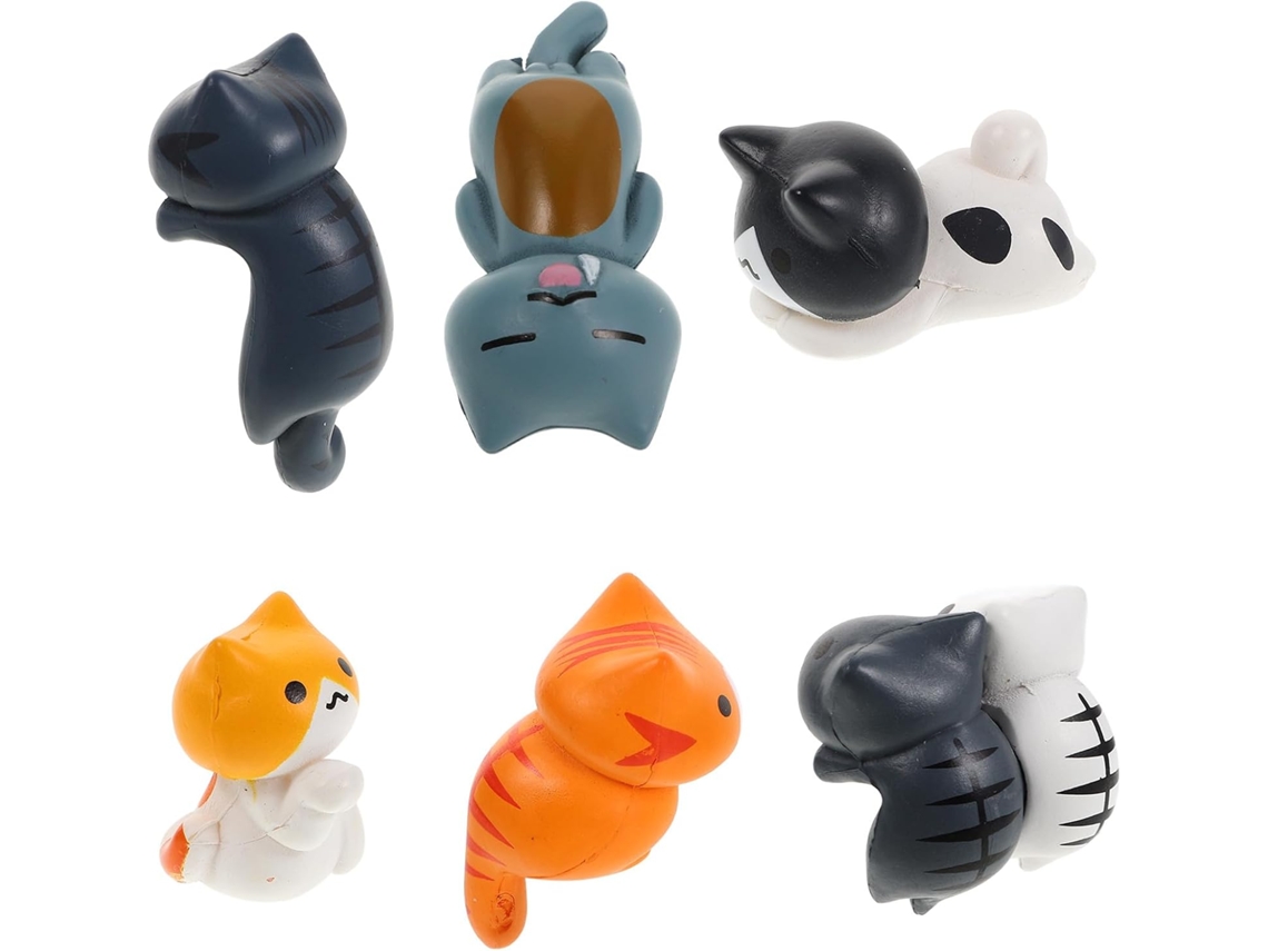 Lindas Estatuetas De Gatos Em Pvc Para Decoração Do Painel Do Carro.