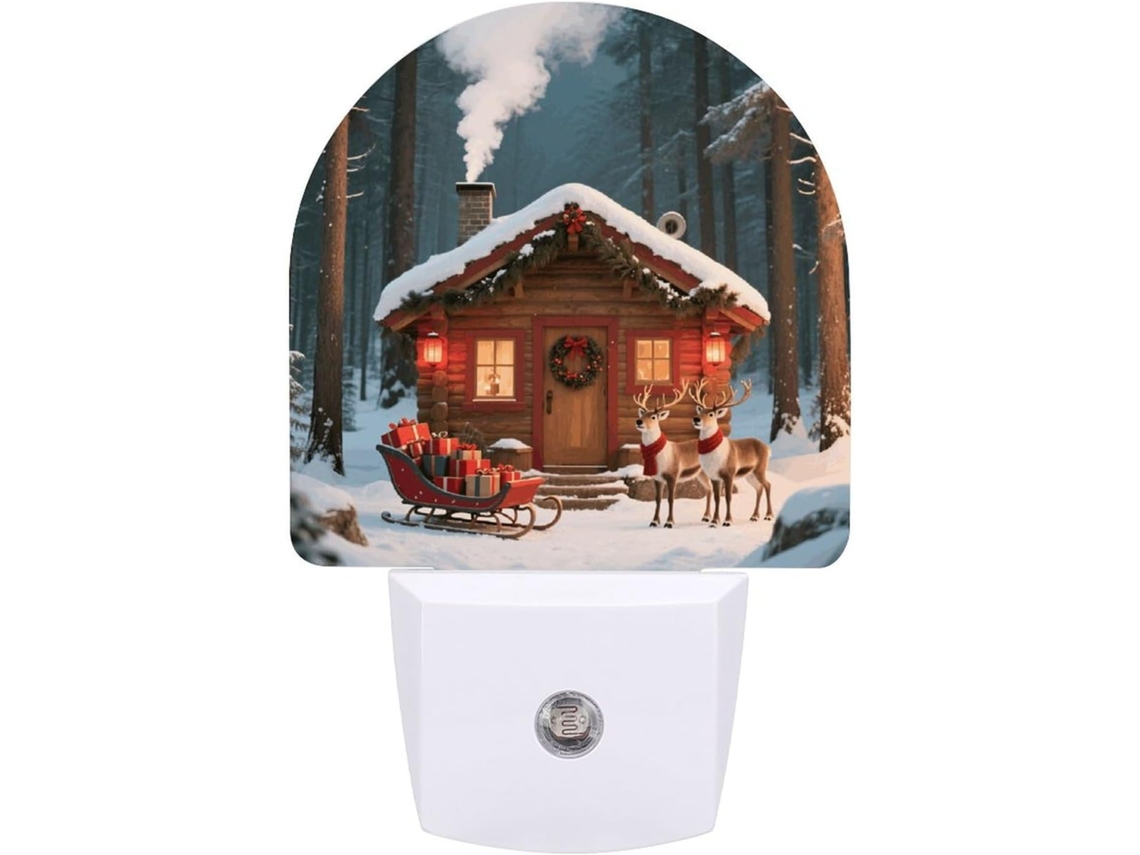 Luminária De Parede Com Sensor Crepuscular, Led 0,5 W, Design Moderno